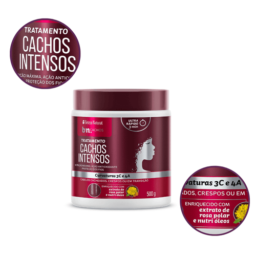 Máscara de Tratamento Cachos Intensos 500g | bn.Cachos Máscara de Tratamento Cachos Intensos 500g | bn.Cachos